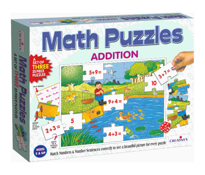 JMsouq Creative Educational CE00733 Math Puzzles Addition Educational Game for Kids  - Similar Product Imag - ID 92103