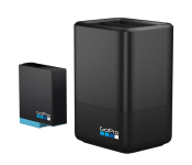 GoPro AJDBD-001 HERO8 Dual Battery Charger with Spare Battery - Black