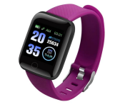 D13 Smart Watch with Heart Rate Monitor - Purple