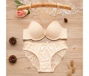 Beautiful Butterfly Embroidered Bridal Wired Lingerie EU 38 - Beige  - Similar Product Imag - ID 91933