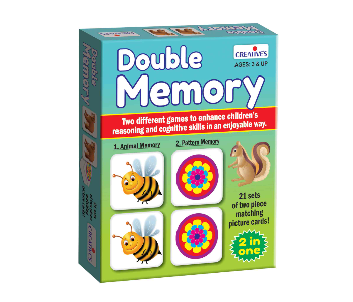 JMsouq Creative Educational CE00278 Double Memory Educational Game for Kids  - Similar Product Imag - ID 92455