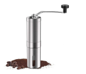 FN-Portable Stainless Steel Manual Coffee Bean Grinder - Silver  - Similar Product Imag - ID 92693