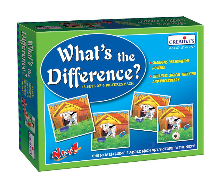 JMsouq Creative Educational CE00627 Whats the Difference Educational Game for Kids  - Similar Product Imag - ID 92464