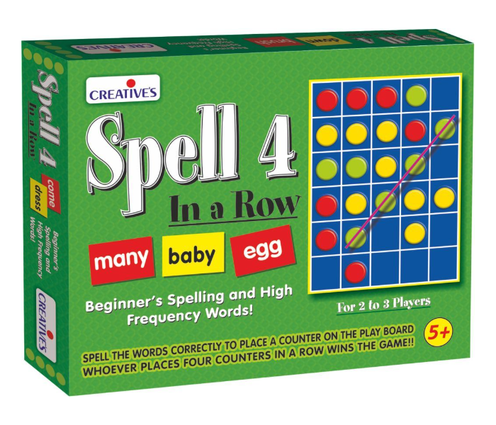 JMsouq Creative Educational CE01064 Spell 4 in a Row Educational Game for Kids  - Similar Product Imag - ID 92106