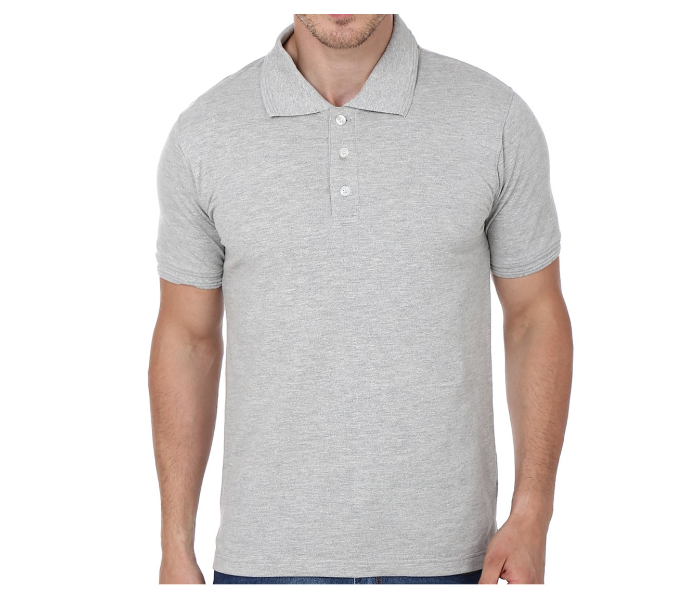 Premium Honey Comb Polo T-Shirt for XXL Men - Grey  - Similar Product Imag - ID 96713