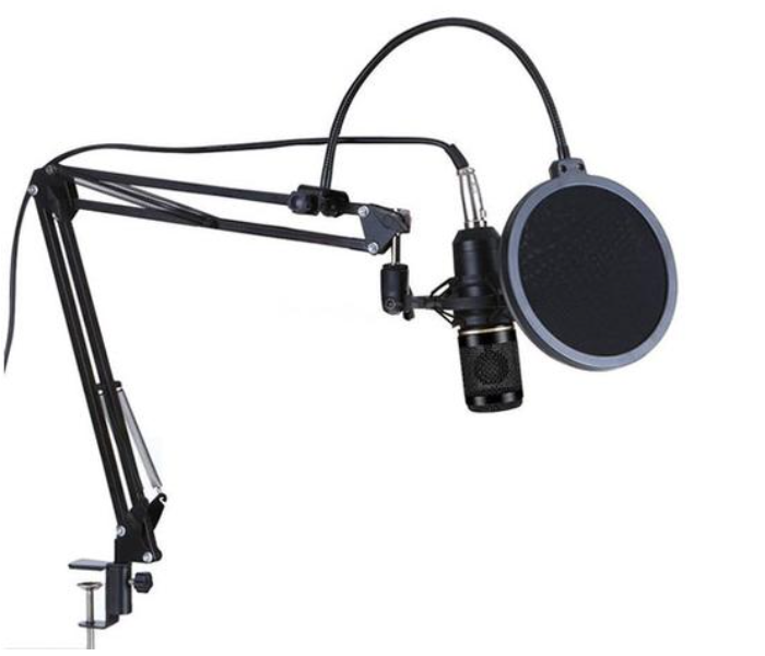 Condenser Microphone Kit with Live V8 Sound Card Audio Mixer Pro Audio Studio Recording and Broadcasting - Black  - Similar Product Imag - ID 96972