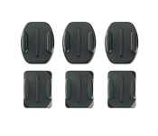 GoPro AACFT-001 6 Piece Curved and Flat Adhesive Mounts - Black