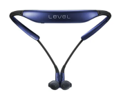 Generic Level U Wireless Bluetooth Neckband Headset with Collar Noise Cancelling - Blue