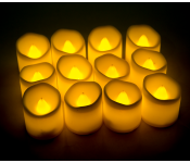 Set of 12 Pieces WM1150S Led Tea light Candles - Warm White  - Similar Product Imag - ID 95783