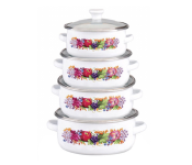 8 Piece Casserole Set DDSTK OE-5574 - White