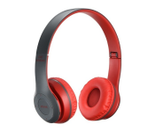P47 Wireless Bluetooth 4.2 Stereo Headset with Foldable Mic -Red