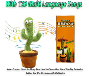 Dancing Cactus Toy Electric Shaking Recording Singing Talking Image