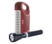  Deckel DK-5500 2 in1 Emergency Light and 3SC Flash Light Combo - Red and Black