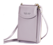 Forever Young Women PU Leather Mini Sling Bag - Light Purple