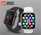 IWO 8 Sport Smart Watch - Black + IWO 8 Sport Smart Watch - White