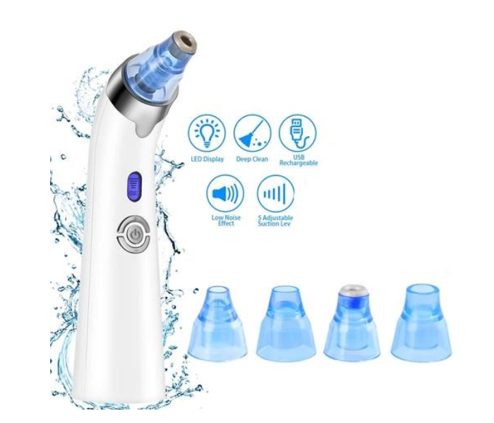 Rechargeable BR-8 Vacuum Suction Blackhead Remover - White  - Similar Product Imag - ID 100470