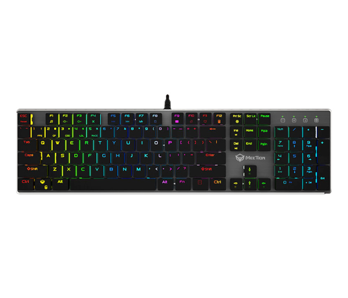 Meetion MT-MK80 Ultra-thin RGB Mechanical Keyboard -Black  - Similar Product Imag - ID 98394