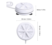 FN- 2 in 1 Ultrasonic Turbo Washing Machine Portable Washer and Rotary Mini Washing Machine - White  - Similar Product Imag - ID 92296