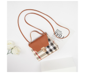 FN-Mini Small and Square Trendy Custom Logo Shoulder Handbags for Women - Brown  - Similar Product Imag - ID 103341