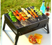 FN-Outdoor Portable Barbeque Charcoal Grill -Black