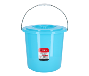 Delcasa DC1641 20 Litre Lightweight Plastic Bucket with Lid and Handle - Blue