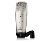 Behringer C-3 Dual Diaphragm Studio Condenser Microphone - Silver