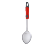 Delcasa DC1934 32X7.3 cm Stainless Steel Serving Spoon -Silver and Red