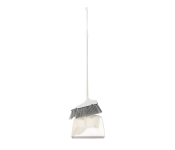 Delcasa DC1650 Durable Indoor and Outdoor Cleaning Brush with Dust Pan - White