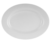 Delcasa DC2327 7 Inch Melamine Deep Oval Tray - White