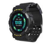Z19 Bluetooth Touch Control Smart Watch with Heart Rate Blood Pressure and Sleep Monitor - Black