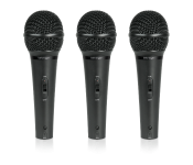 Behringer ULTRAVOICE XM1800S Set of 3 Dynamic Cardioid Vocal Microphones - Black-img24583433