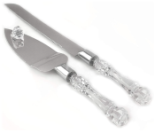 Stainless Steel Wedding Cake Knife and Server Set - Silver  - Similar Product Imag - ID 103379