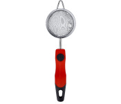 Delcasa DC1939 23.5X7 cm Stainless Steel Tea Strainer -Silver and Red