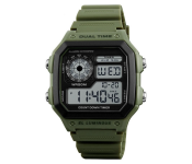X-LOTS Water Resistant Shock Military Sports Digital Watch - Green  - Similar Product Imag - ID 101524