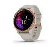Garmin 010-02173-22 Venu GPS Smartwatch with Rose Gold Hardware and Band - Light Sand-img468718937