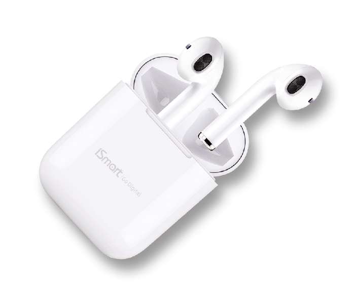 ISMART TW9 Wireless Auto Connect Air Pod with Touch Control - White