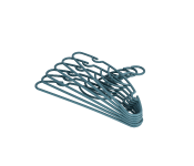 Delcasa DC1993 6Pieces Plastic Durable Non Slip Cloth Hanger Set -Green