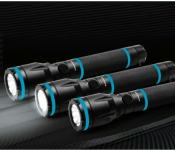 Olsemark OMFL2800 3 in 1 Rechargeable Flash Light - Black