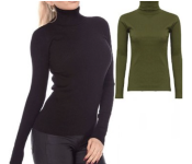 FN Unisex Winter High Neck Full Sleeve T Shirt - Green