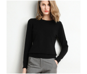 8560 Free Size Round Neck Long-sleeved Knitted Pullover Solid Jumper Sweater For Women  - Similar Product Imag - ID 104097