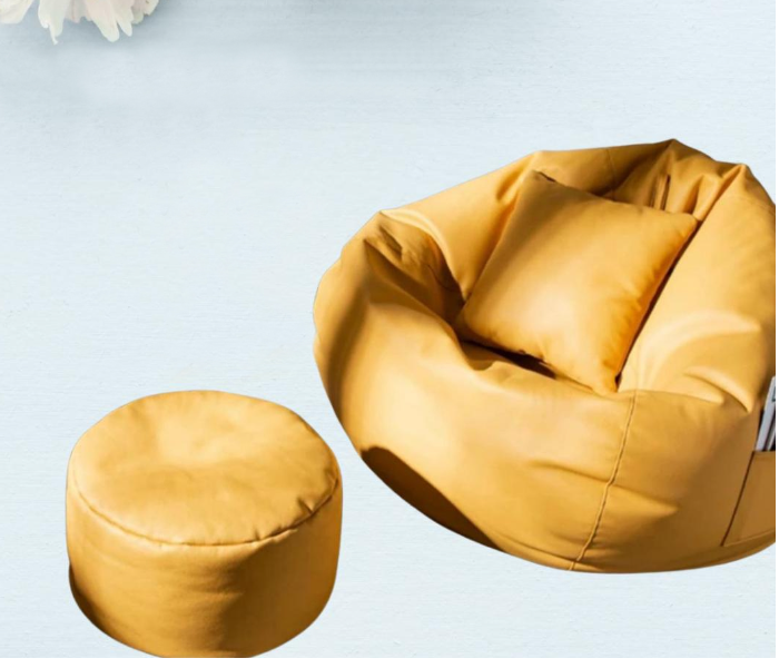 Lazy Panda COMB003 XL Bean Bag with Foot Stool Combo - Cream  - Similar Product Imag - ID 104520