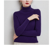 Set of 3 7711 Autumn Turtle Neck Cashmere Winter Pullover Sweaters For Women 