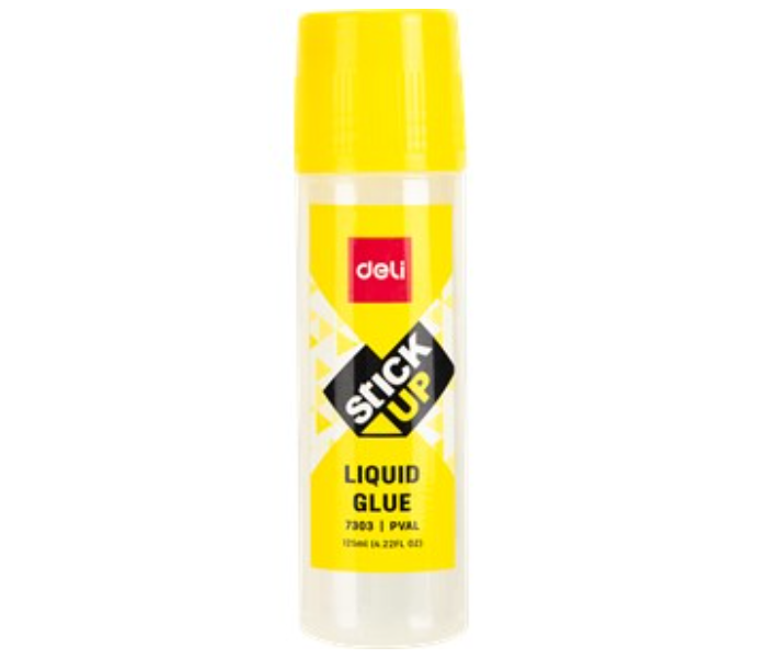 Deli 7303 125ml Stick Up Liquid Glue - White and Yellow  - Similar Product Imag - ID 106185