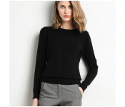 Set of 3 4560 Free Size Round Neck Long-sleeved Knitted Pullover Solid Jumper Sweater For Women