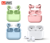 TWS Airpod Pro 3 Bluetooth Earphones Wireless Headset - Blue + TWS Airpod Pro 3 Bluetooth Earphones Wireless Headset - Pink + TWS Airpod Pro 3 Bluetooth Earphones Wireless Headset - White + TWS Airpod Pro 3 Bluetooth Earphones Wireless Headset - Green