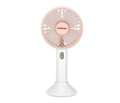 Olsenmark OMF1802 3 Speed Reachargble Mini Fan - Pink and White