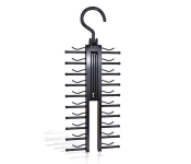 Non-Slip Adjustable Tie Hanger Rack - Black  - Similar Product Imag - ID 108813