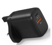 TIT TC-118 20W Dual Ports Intelligent Fast Charging Series Travel Charger - Black 