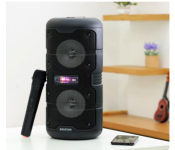 Krypton KNMS5397 Rechargeable Bluetooth Speaker With Mic and Remote - Black