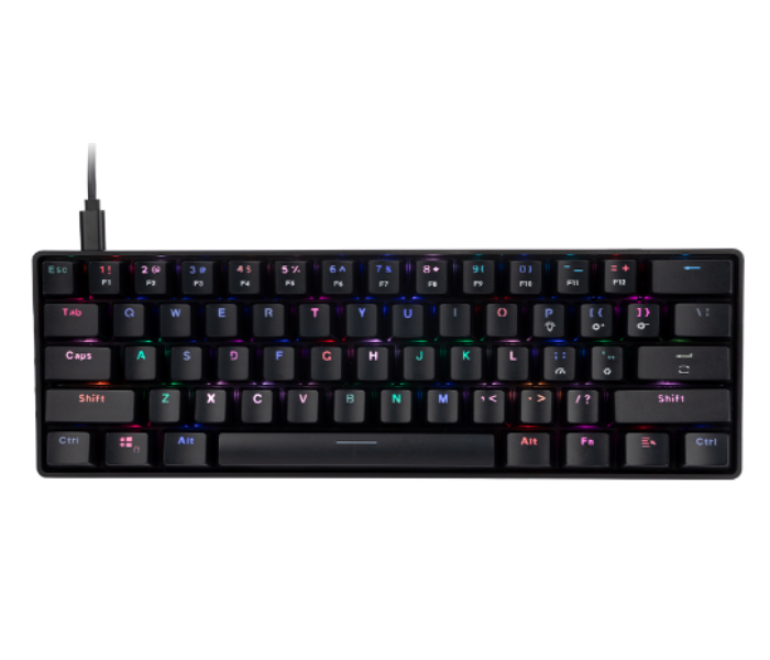 Meetion MT-MK005 Type C Mini Mechanical Keyboard with RGB Backlit - Black  - Similar Product Imag - ID 107381